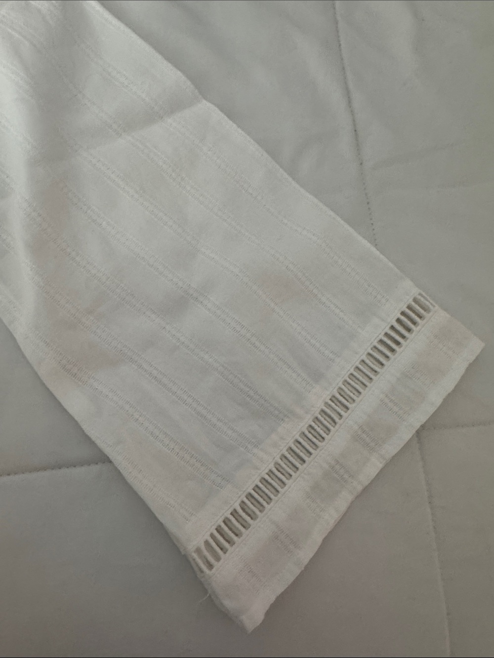 Club Monaco White Button-Down Lace Trim Shirt - Picture 5 of 8